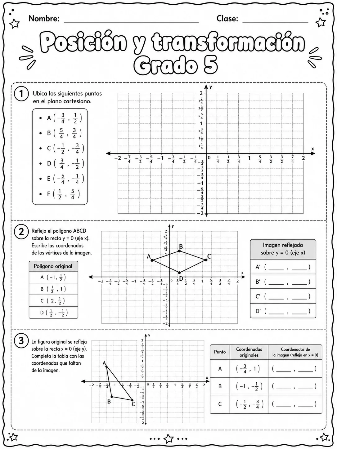 5.º grado - posición y dirección - Paquete de fichas página 6 vista previa imprimible