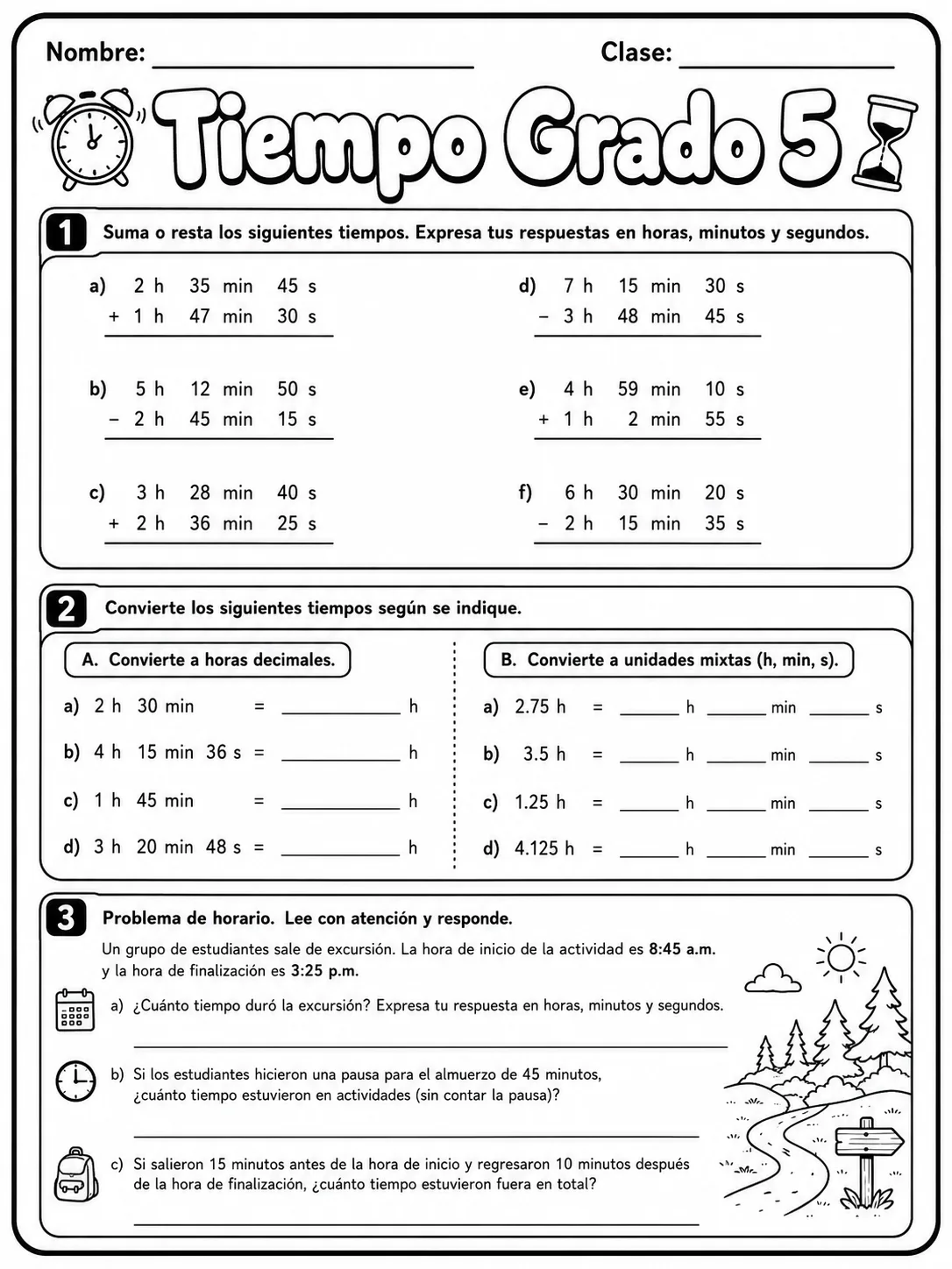 5.º grado - repaso de matemáticas - Paquete de fichas - Conjunto 2 página 6 vista previa imprimible