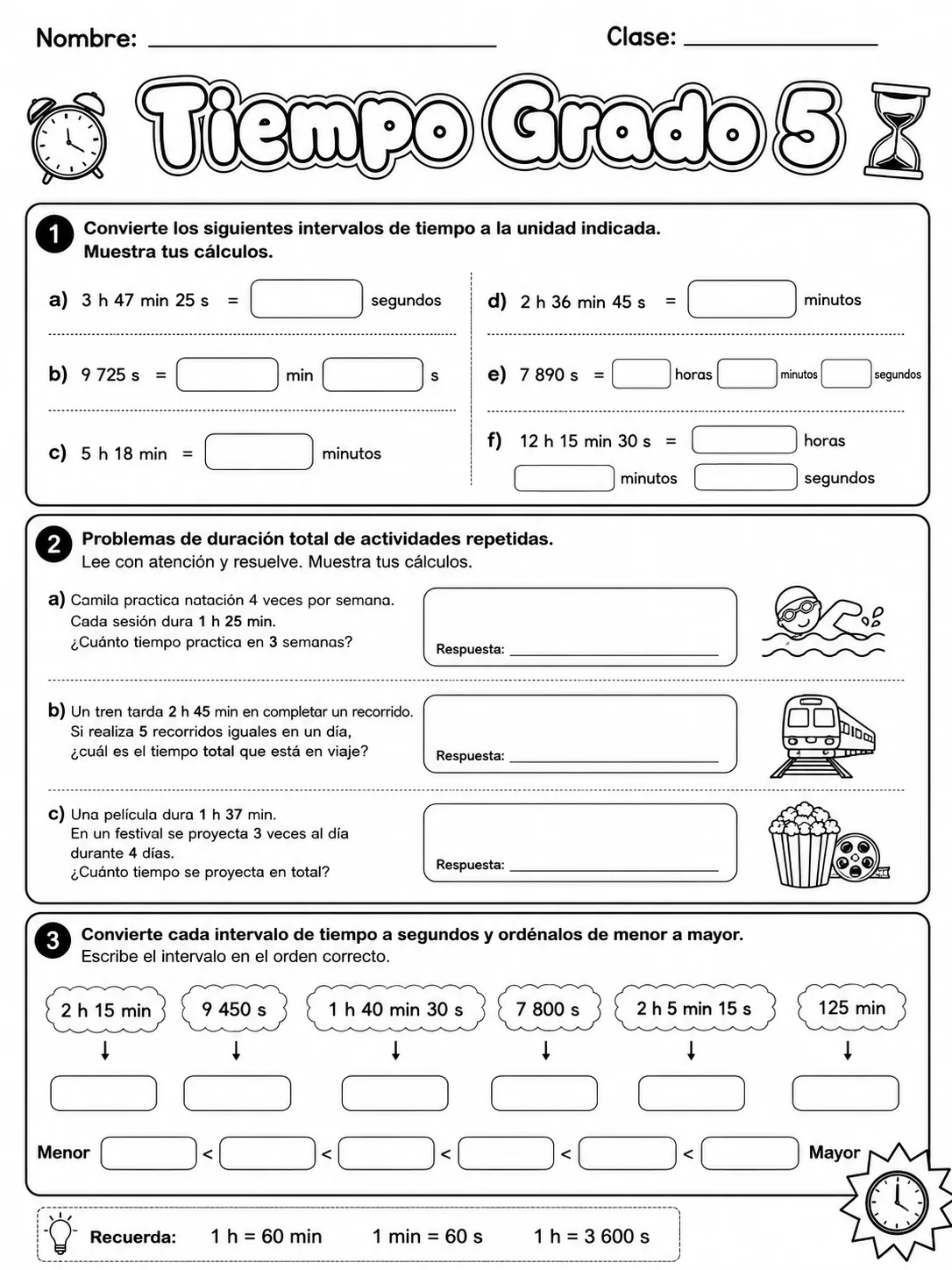 5.º grado - repaso de matemáticas - Paquete de fichas - Conjunto 2 página 7 vista previa imprimible