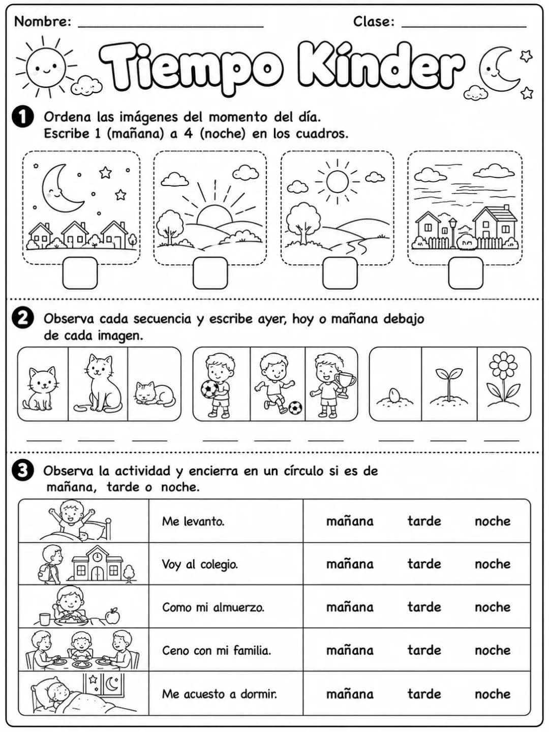 Kindergarten - repaso de matemáticas - Paquete de fichas - Conjunto 2 página 5 vista previa imprimible