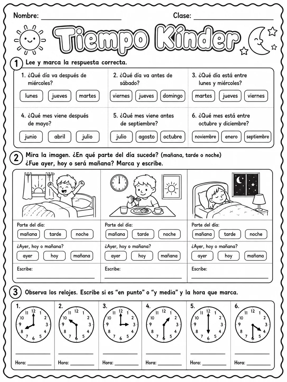 Kindergarten - repaso de matemáticas - Paquete de fichas - Conjunto 2 página 10 vista previa imprimible