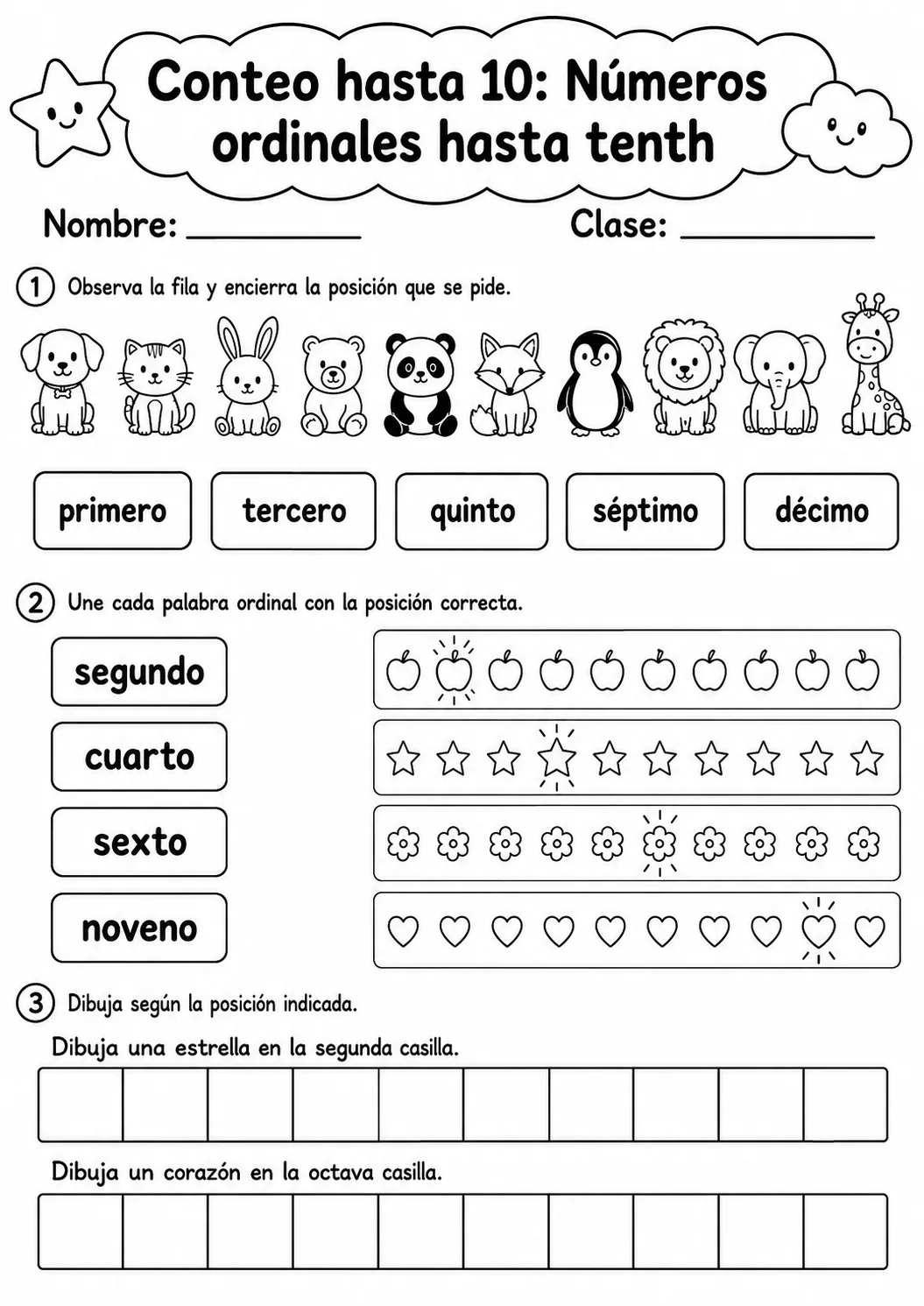 Conteo hasta 10 - paquete de fichas de matemáticas página 14 vista previa imprimible