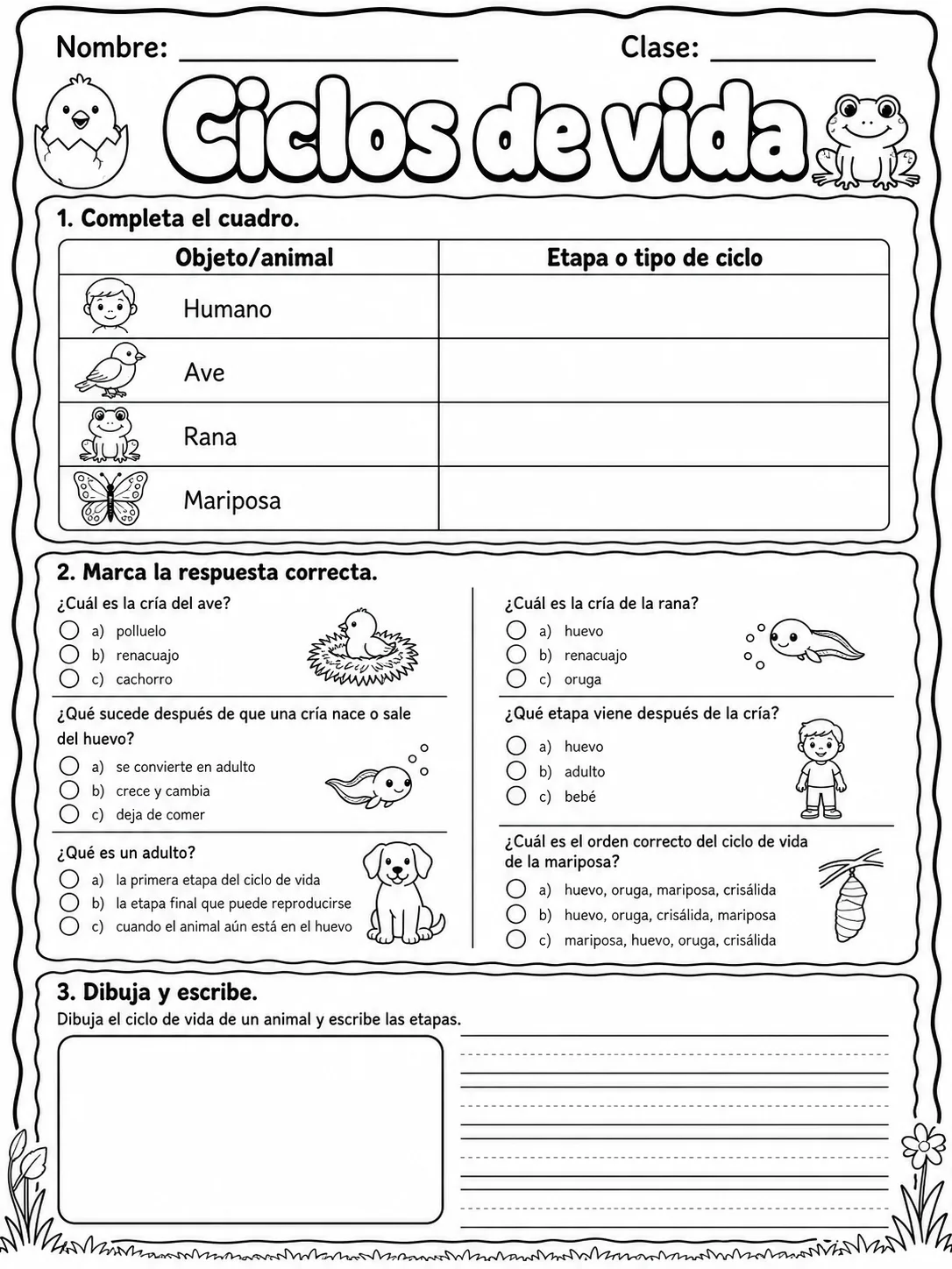1.º grado - cuerpo humano y salud - Paquete de fichas - Conjunto 3 página 10 vista previa imprimible