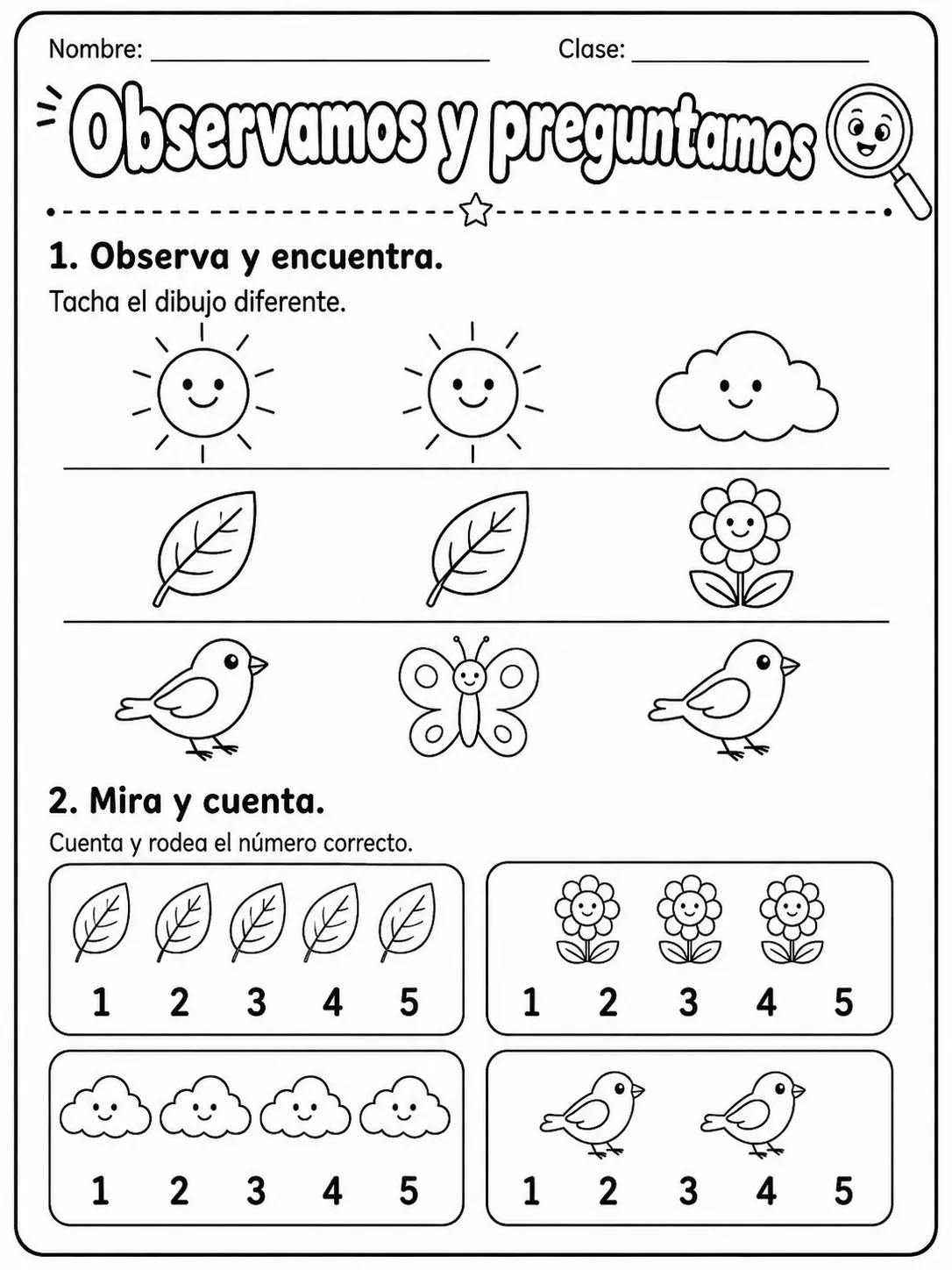1.º grado - cuerpo humano y salud - Paquete de fichas - Conjunto 3 página 2 vista previa imprimible