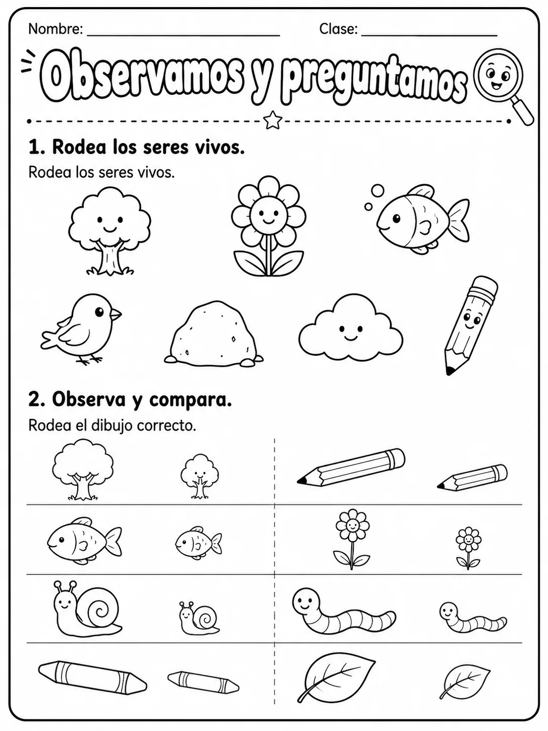 1.º grado - cuerpo humano y salud - Paquete de fichas - Conjunto 3 página 4 vista previa imprimible