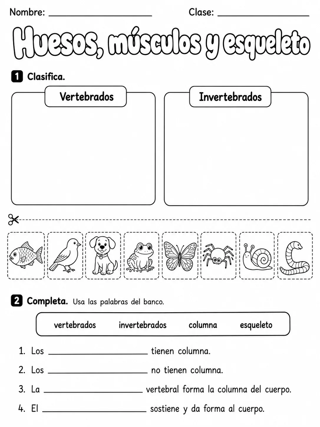 1.º grado - cuerpo humano y salud - Paquete de fichas - Conjunto 4 página 5 vista previa imprimible