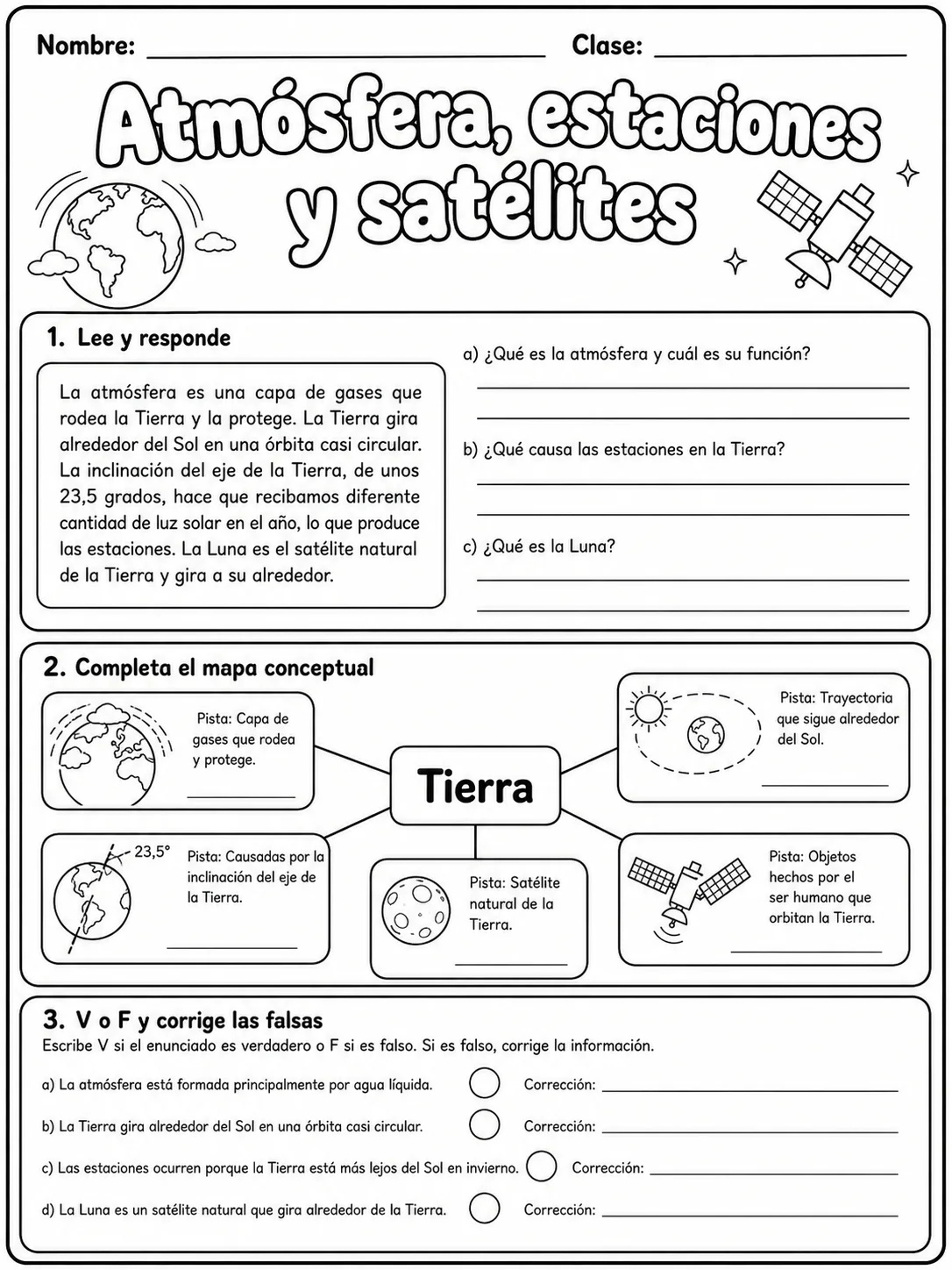 1.º grado - cuerpo humano y salud - Paquete de fichas página 7 vista previa imprimible