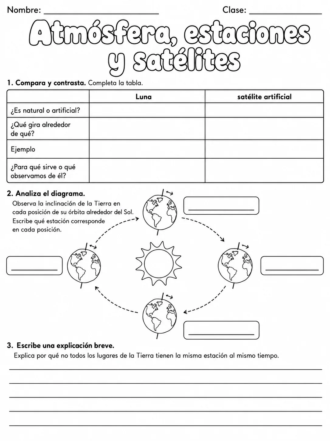 1.º grado - cuerpo humano y salud - Paquete de fichas página 8 vista previa imprimible