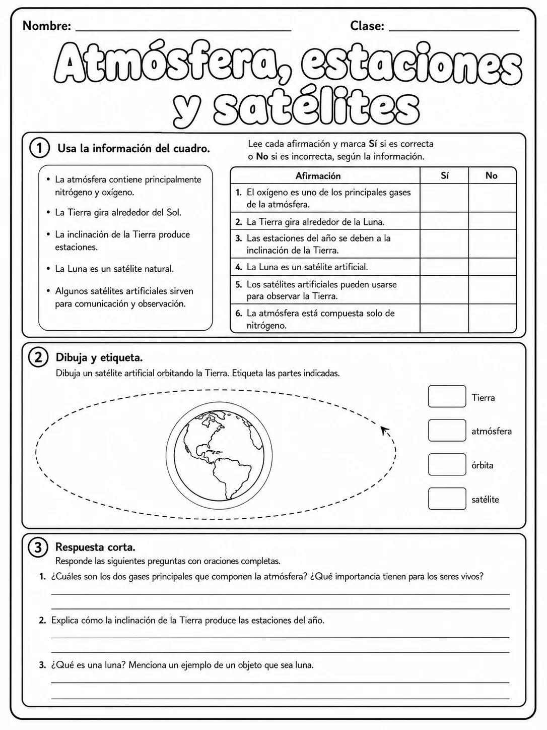 1.º grado - cuerpo humano y salud - Paquete de fichas página 9 vista previa imprimible