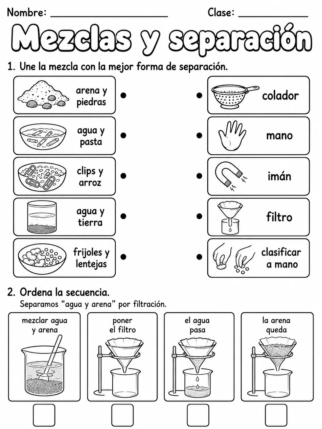 2.º grado - animales y hábitats - Paquete de fichas página 4 vista previa imprimible