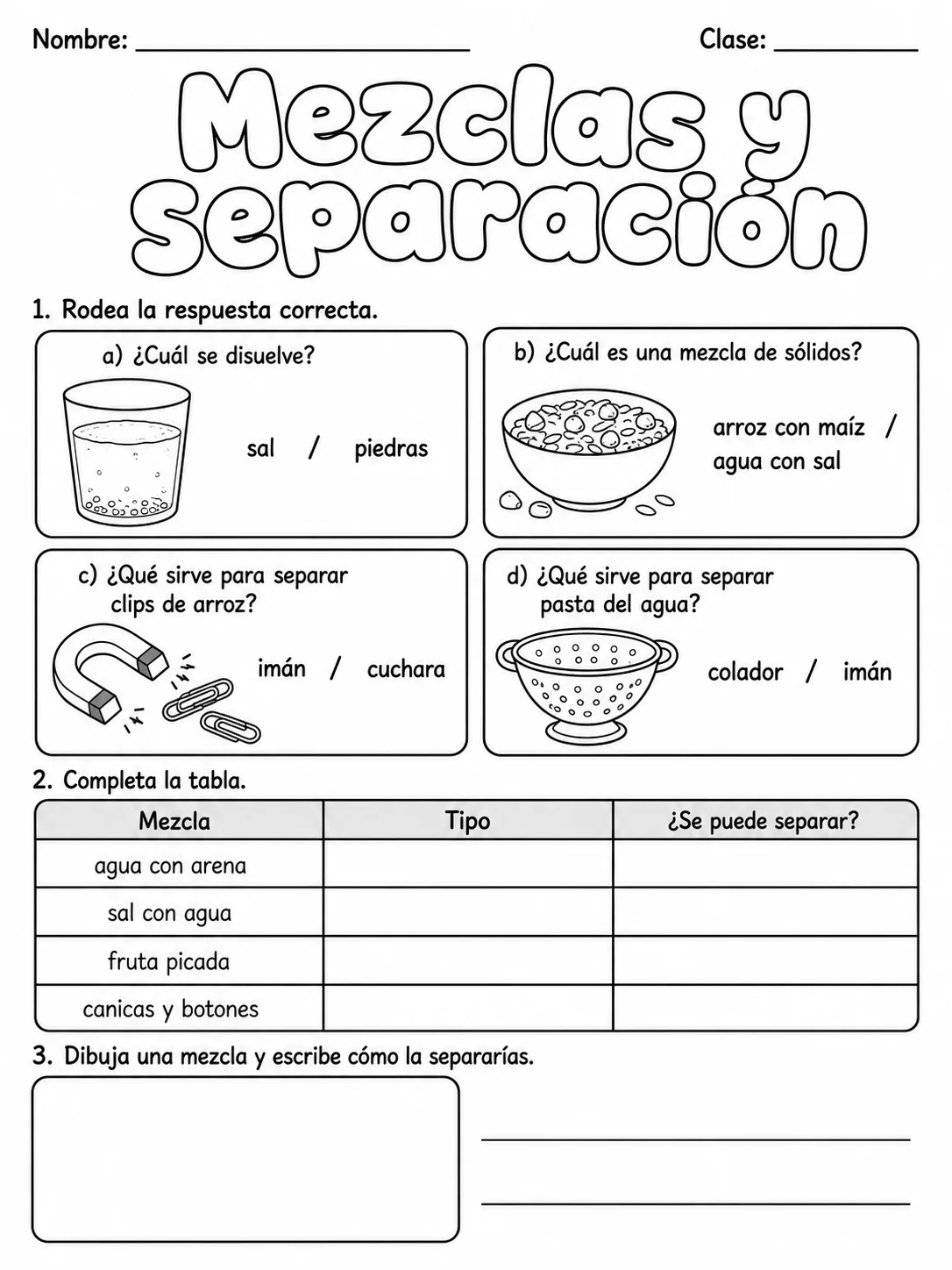 2.º grado - animales y hábitats - Paquete de fichas página 5 vista previa imprimible