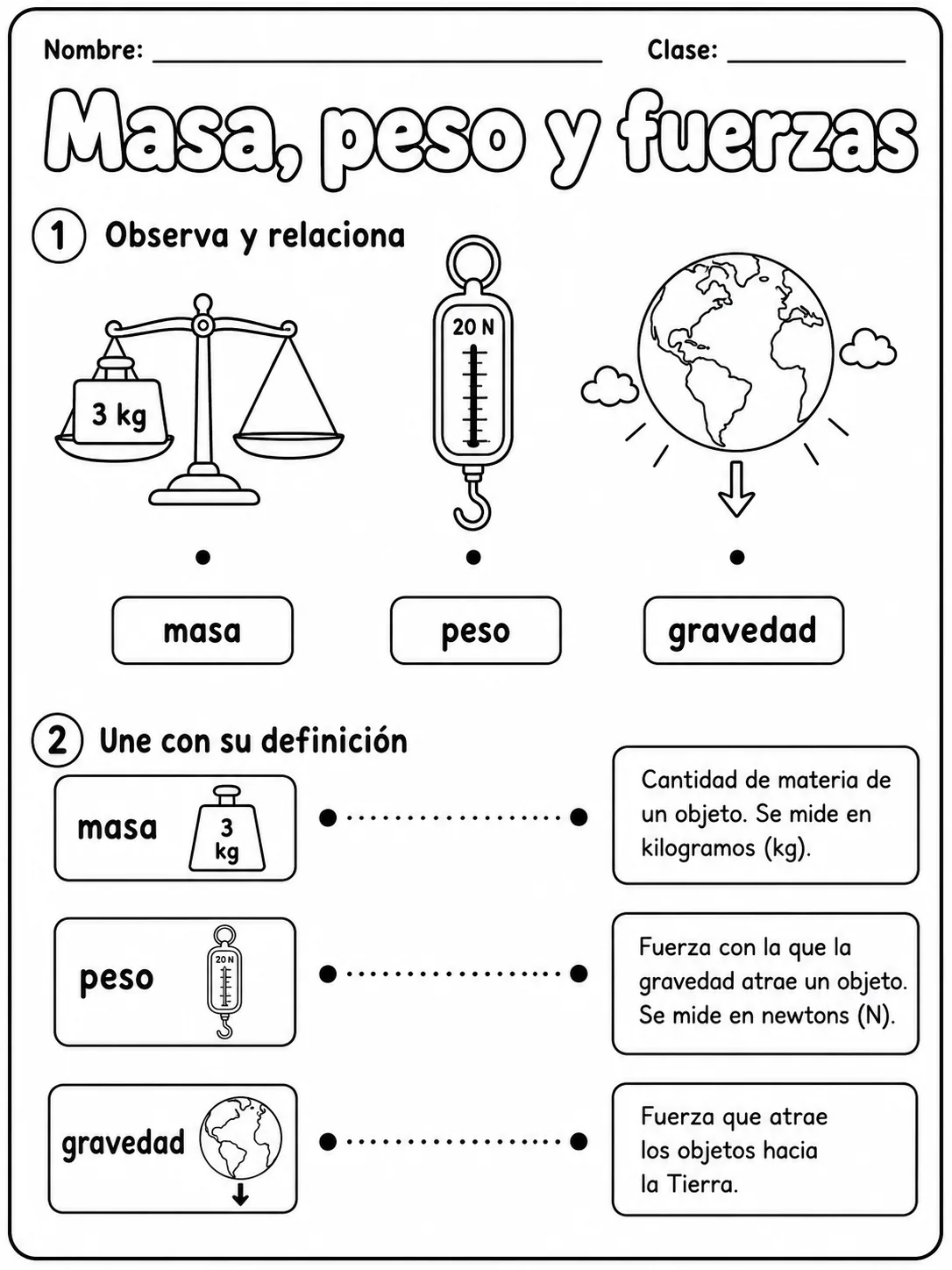 2.º grado - ciencias físicas - Paquete de fichas - Conjunto 2 vista previa imprimible de ciencias en KiwiBee