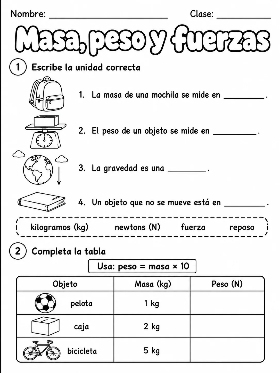 2.º grado - ciencias físicas - Paquete de fichas - Conjunto 2 página 2 vista previa imprimible