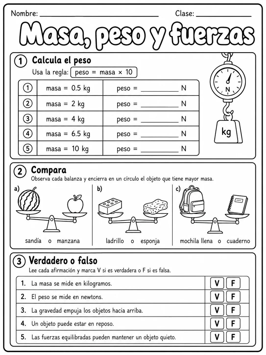 2.º grado - ciencias físicas - Paquete de fichas - Conjunto 2 página 4 vista previa imprimible