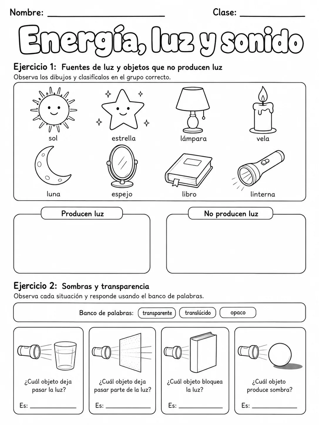 2.º grado - ciencias físicas - Paquete de fichas - Conjunto 3 página 4 vista previa imprimible