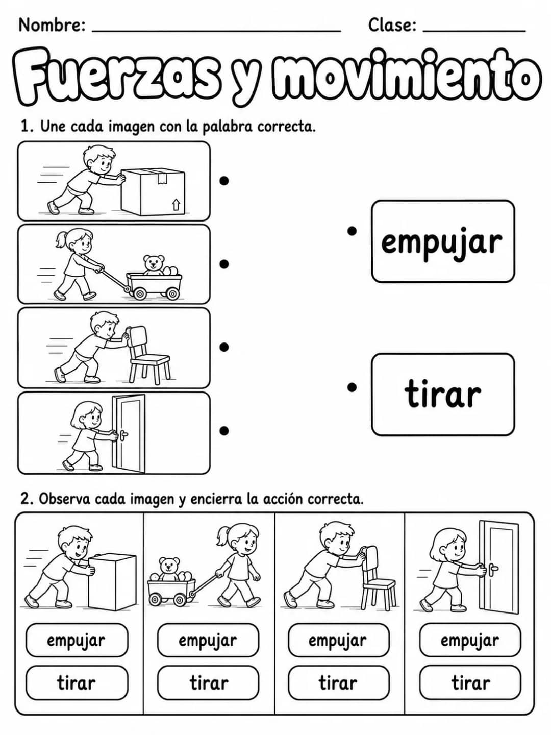 2.º grado - ciencias físicas - Paquete de fichas vista previa imprimible de ciencias en KiwiBee