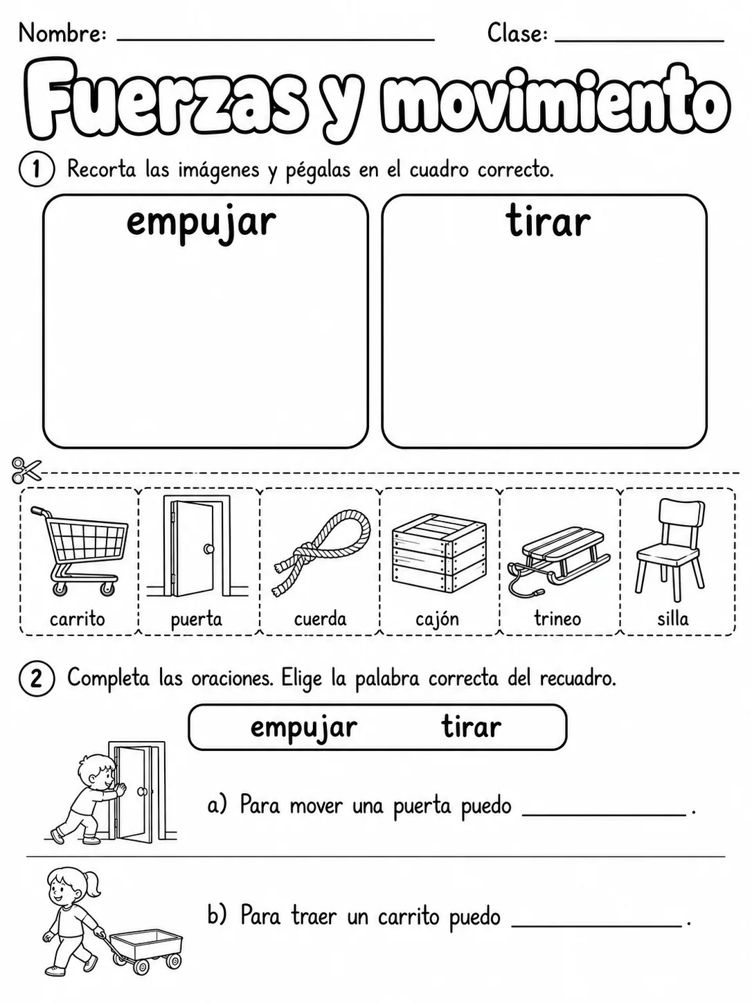 2.º grado - ciencias físicas - Paquete de fichas página 2 vista previa imprimible