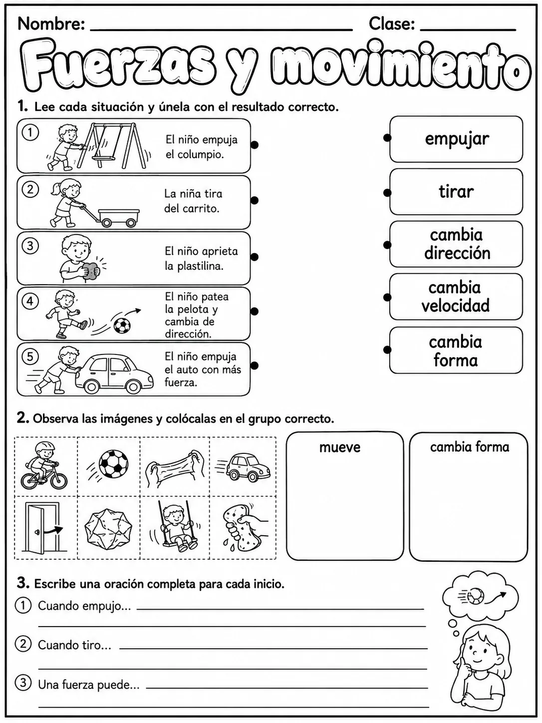 2.º grado - ciencias físicas - Paquete de fichas página 8 vista previa imprimible