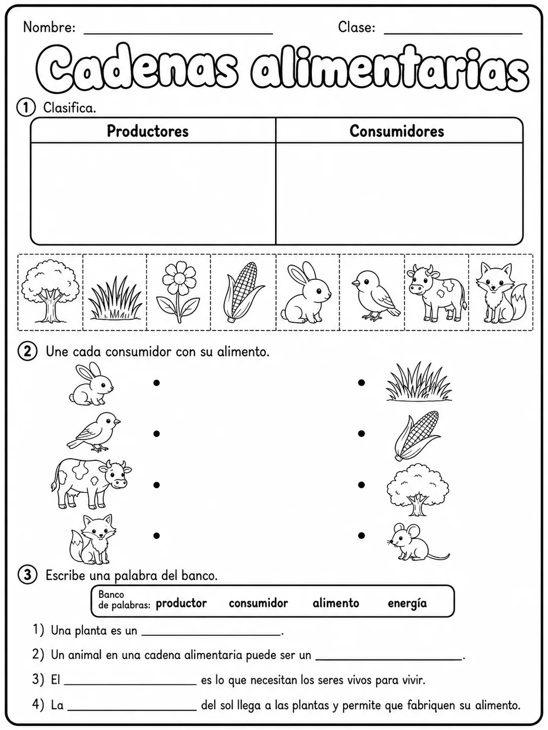 2.º grado - plantas - Paquete de fichas - Conjunto 2 página 5 vista previa imprimible