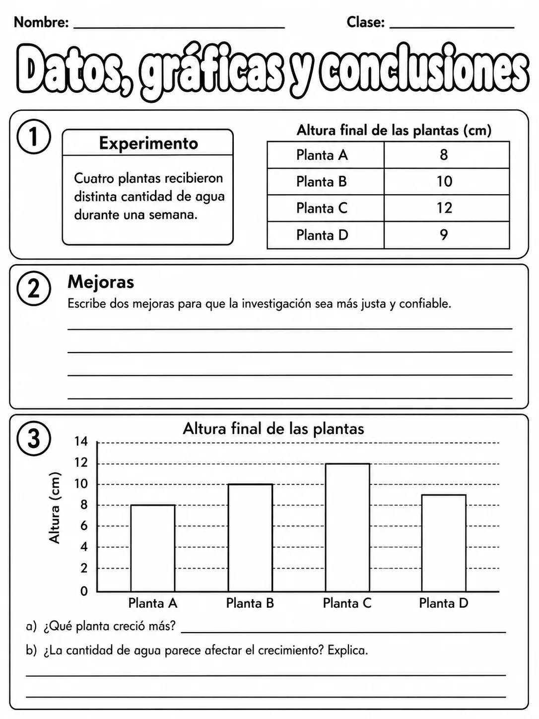 2.º grado - plantas - Paquete de fichas - Conjunto 2 página 7 vista previa imprimible