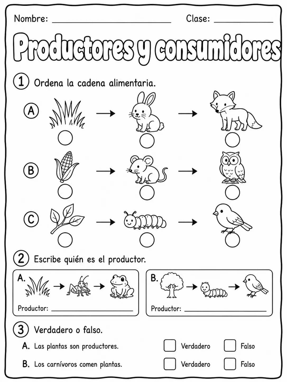 2.º grado - plantas - Paquete de fichas - Conjunto 3 página 5 vista previa imprimible