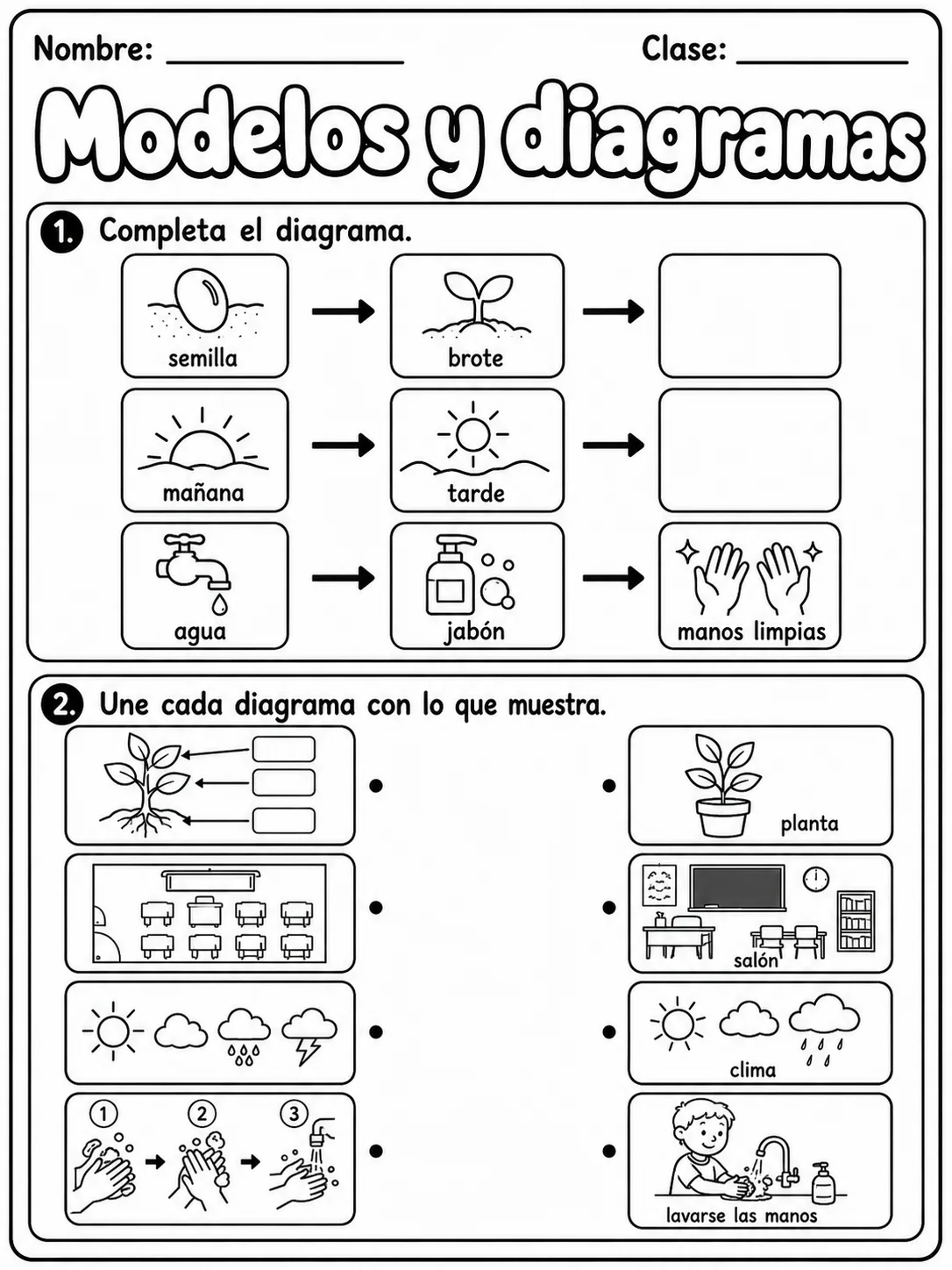 2.º grado - plantas - Paquete de fichas página 3 vista previa imprimible