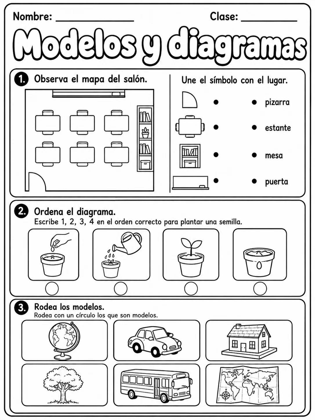 2.º grado - plantas - Paquete de fichas página 7 vista previa imprimible