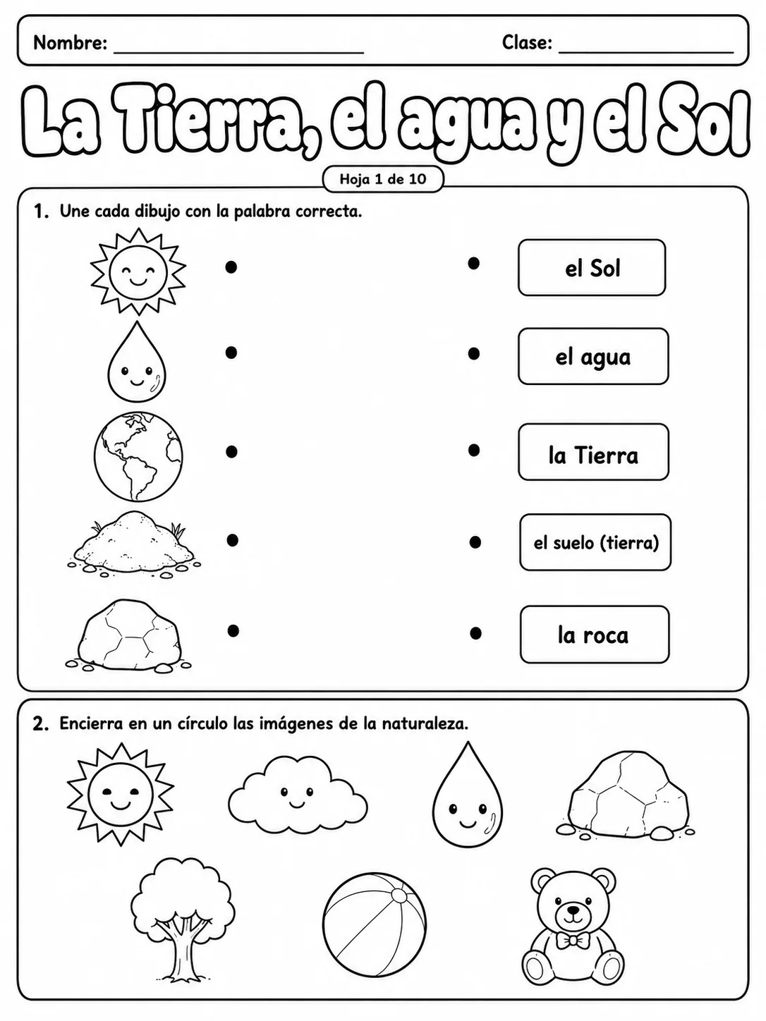 3.º grado - agua - Paquete de fichas - Conjunto 2 vista previa imprimible de ciencias en KiwiBee