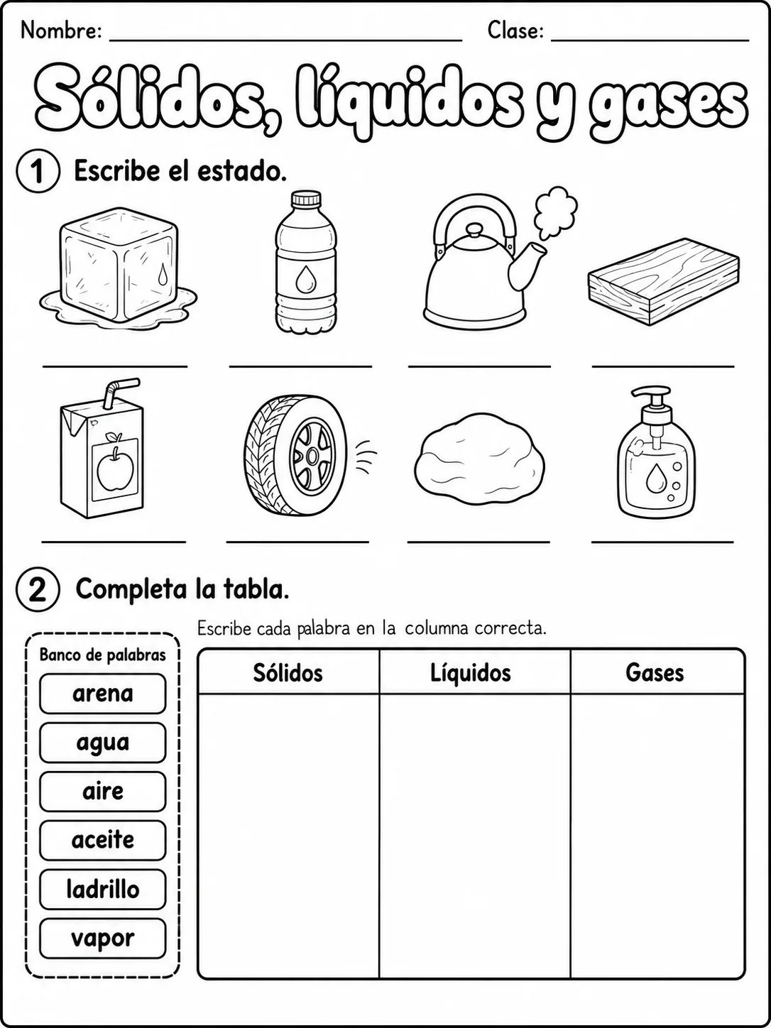 3.º grado - agua y medio ambiente - Paquete de fichas - Conjunto 2 página 3 vista previa imprimible