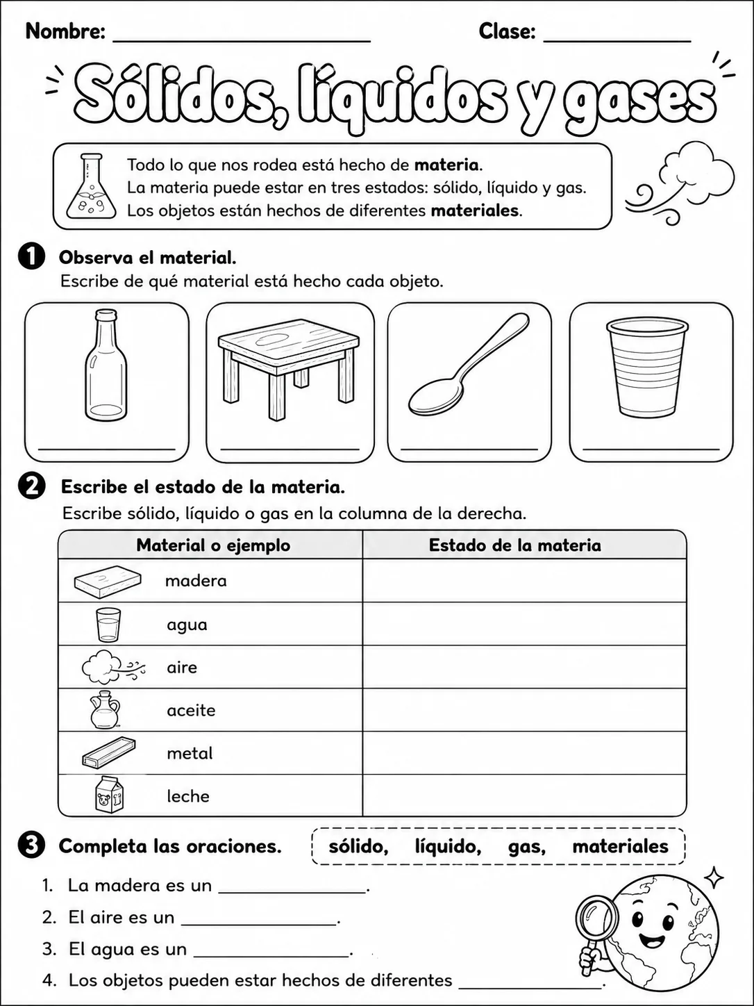3.º grado - agua y medio ambiente - Paquete de fichas - Conjunto 2 página 5 vista previa imprimible