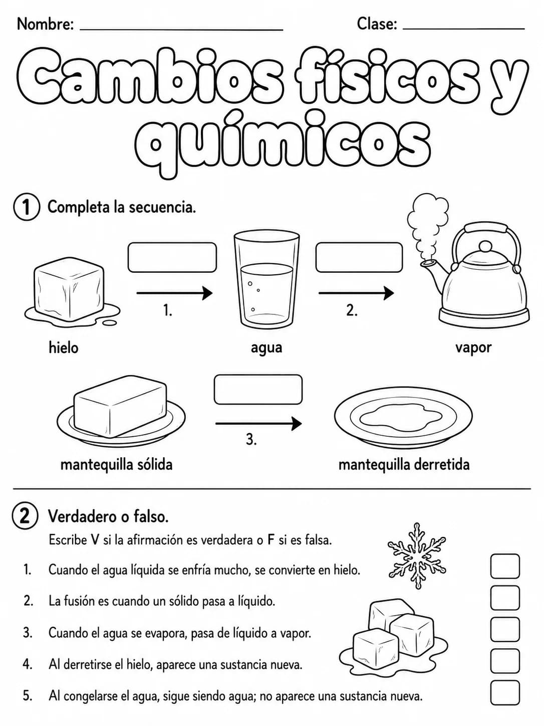3.º grado - agua y medio ambiente - Paquete de fichas página 2 vista previa imprimible