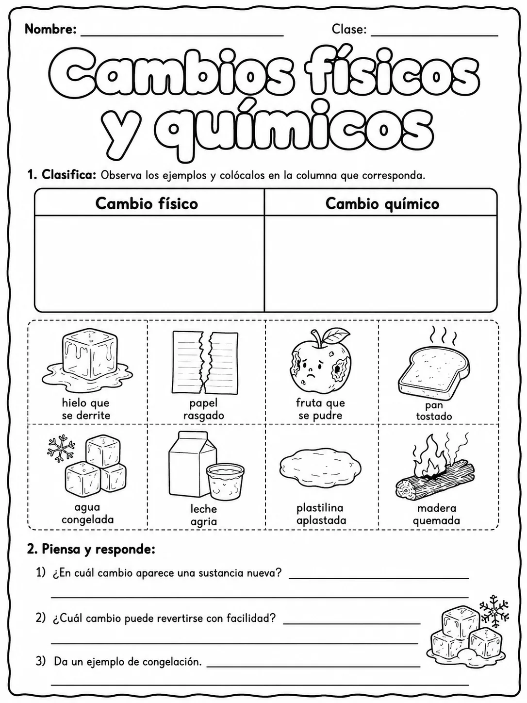 3.º grado - agua y medio ambiente - Paquete de fichas página 3 vista previa imprimible