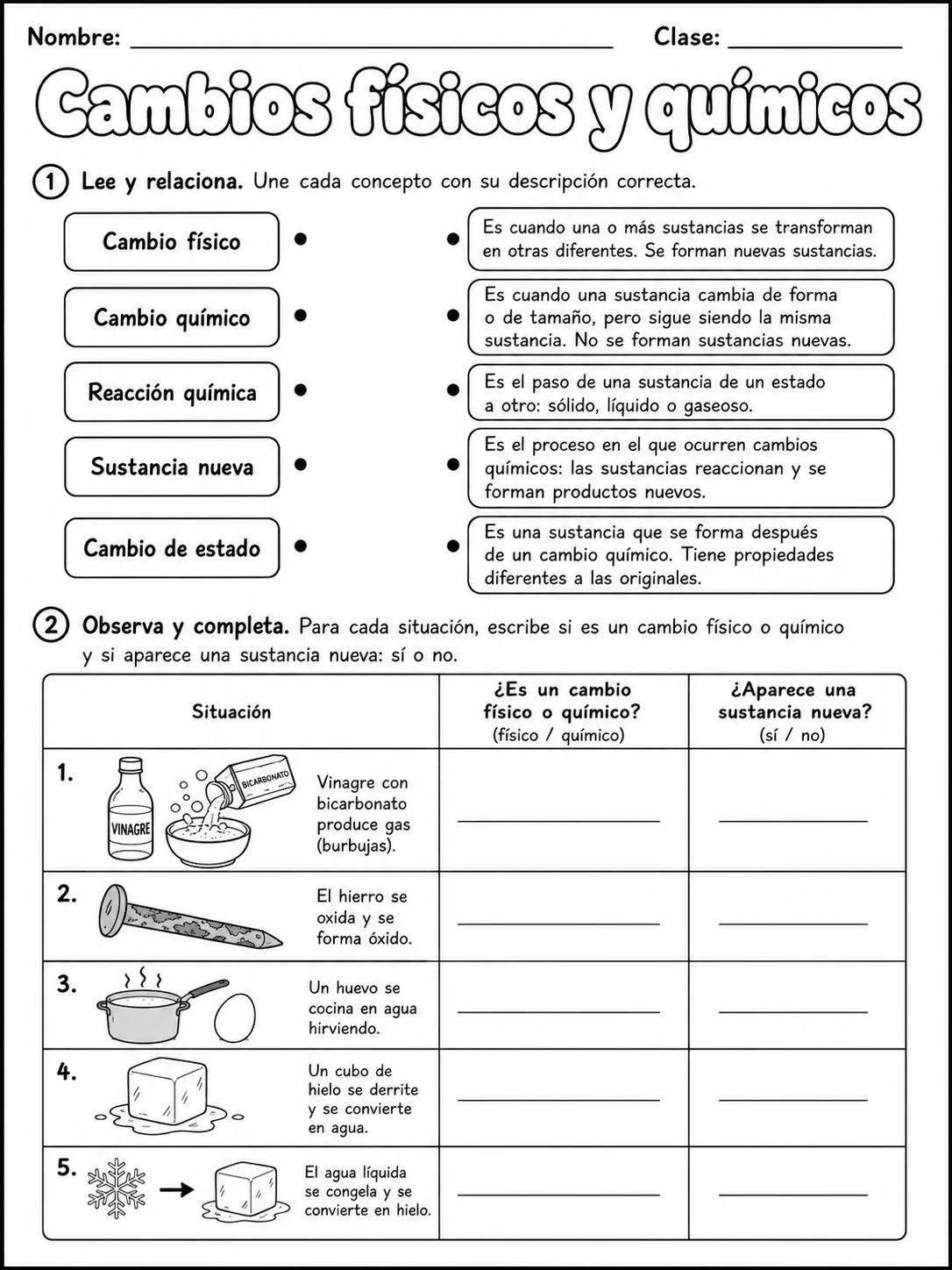 3.º grado - agua y medio ambiente - Paquete de fichas página 4 vista previa imprimible