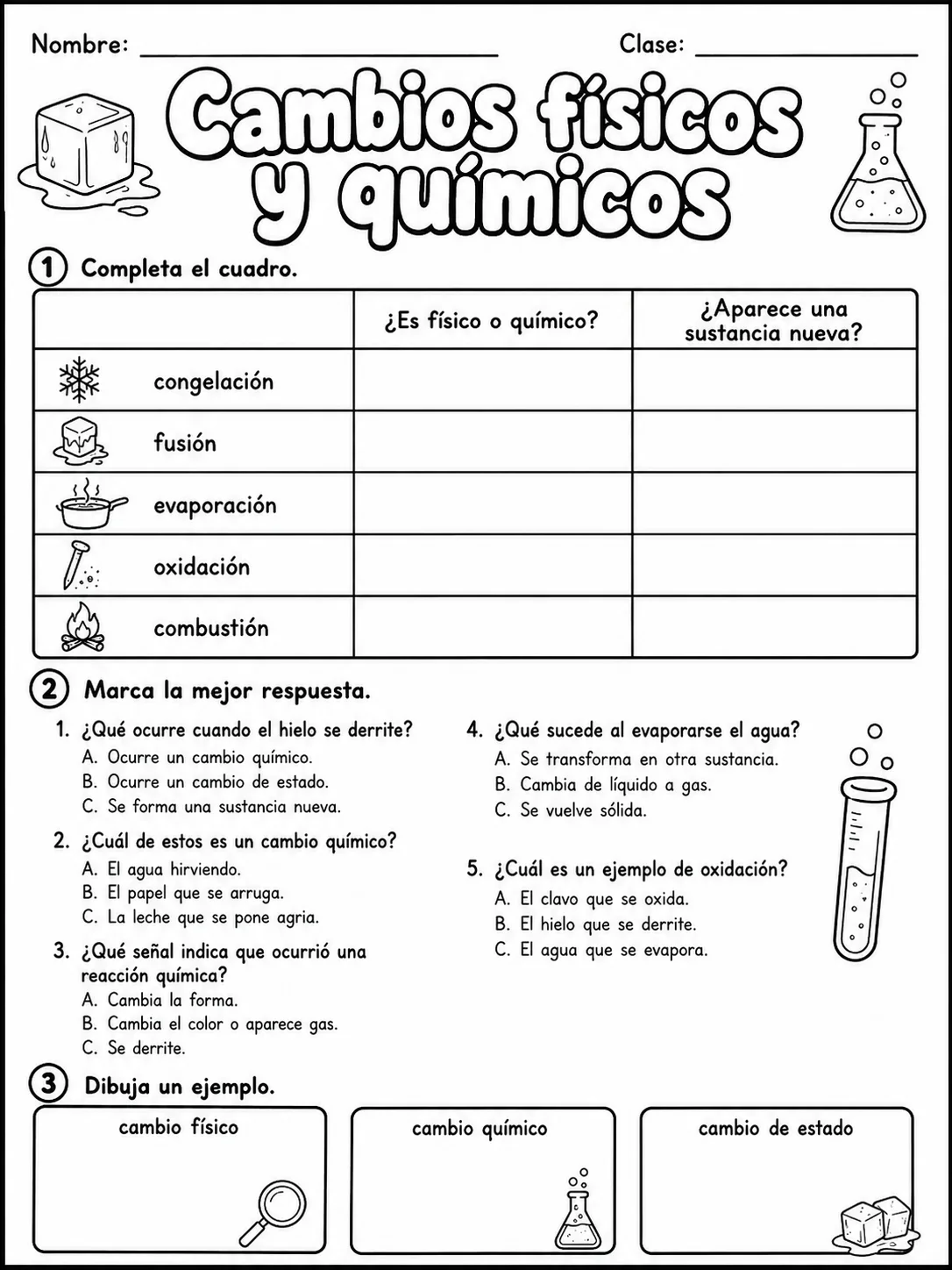 3.º grado - agua y medio ambiente - Paquete de fichas página 5 vista previa imprimible