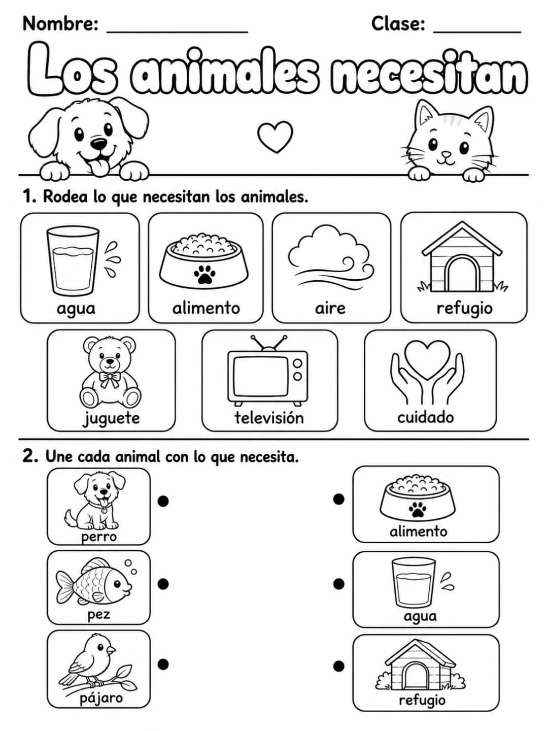 3.º grado - animales y hábitats - Paquete de fichas - Conjunto 3 vista previa imprimible de ciencias en KiwiBee