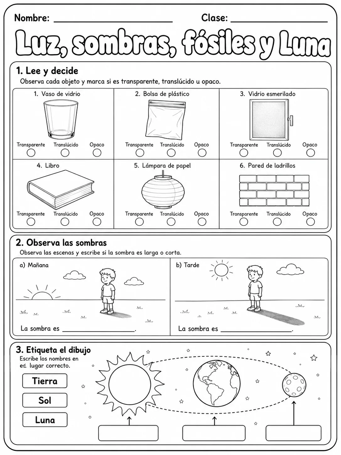 3.º grado - ciencias físicas - Paquete de fichas - Conjunto 2 página 5 vista previa imprimible