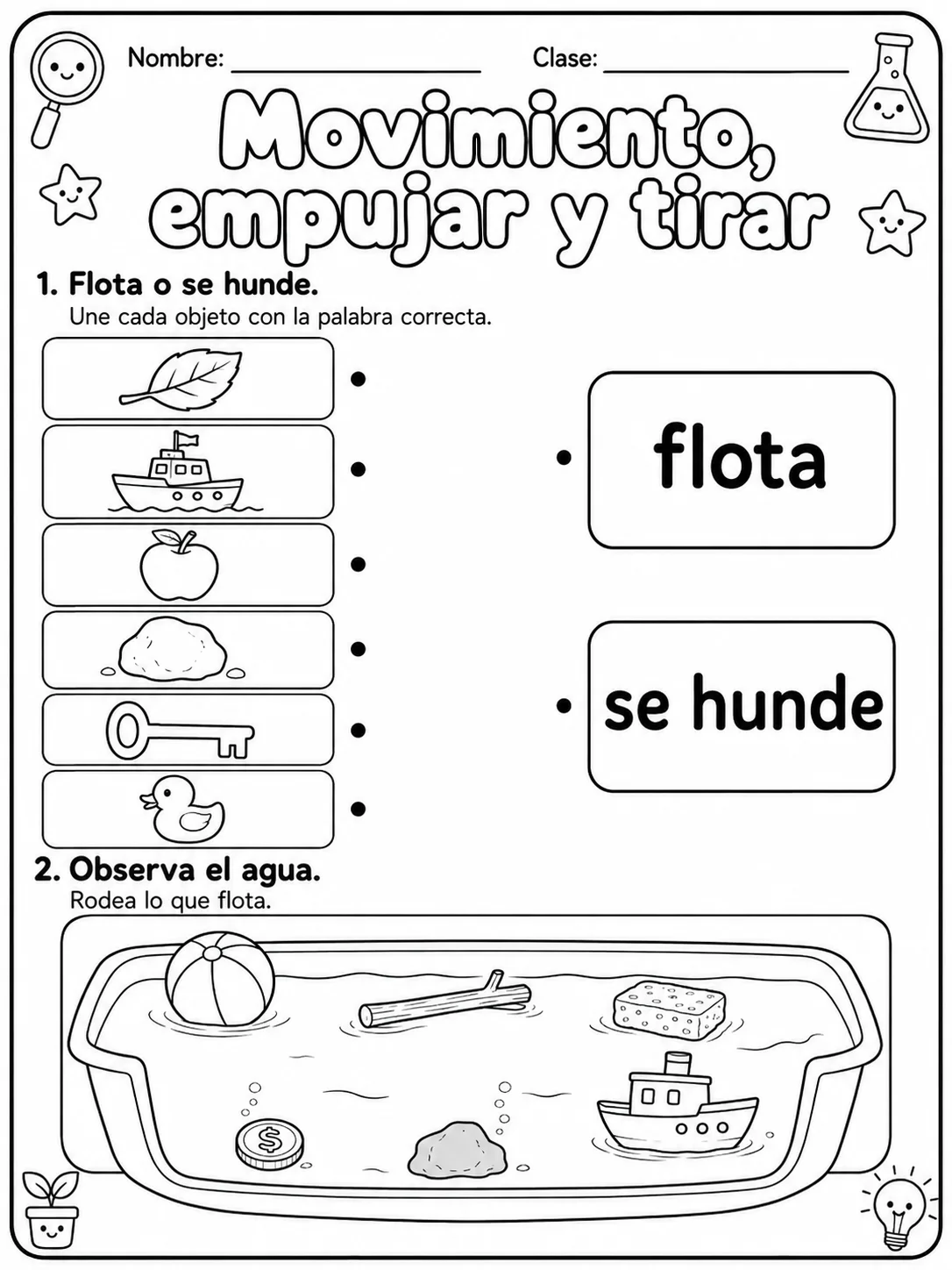 3.º grado - ciencias físicas - Paquete de fichas - Conjunto 3 página 4 vista previa imprimible