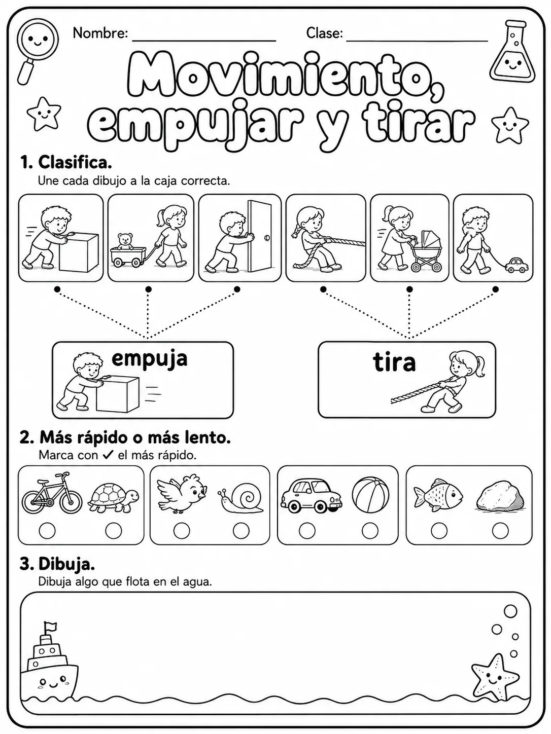 3.º grado - ciencias físicas - Paquete de fichas - Conjunto 3 página 5 vista previa imprimible