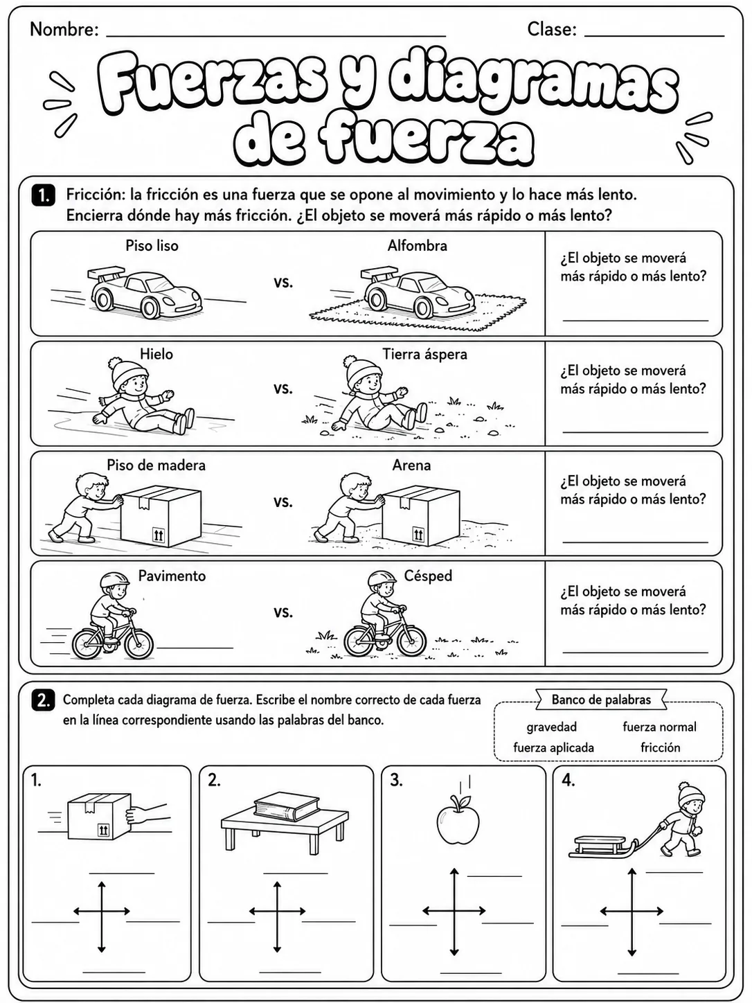 3.º grado - ciencias físicas - Paquete de fichas - Conjunto 4 página 4 vista previa imprimible