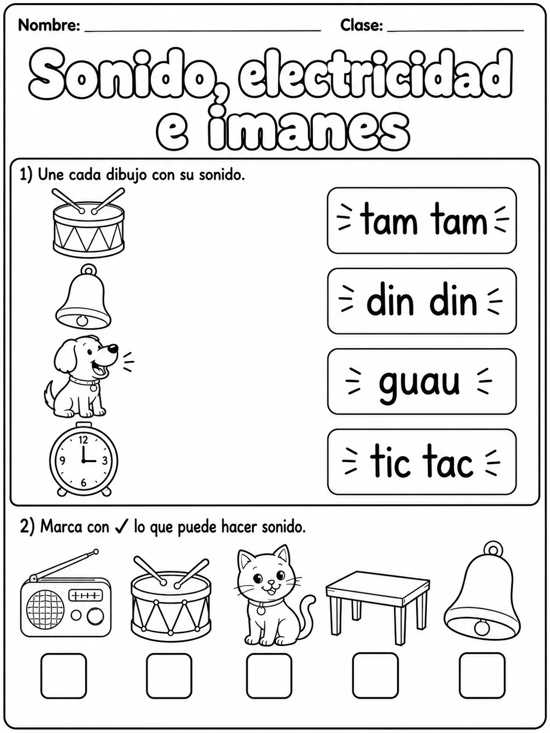 3.º grado - ciencias físicas - Paquete de fichas - Conjunto 5 página 2 vista previa imprimible