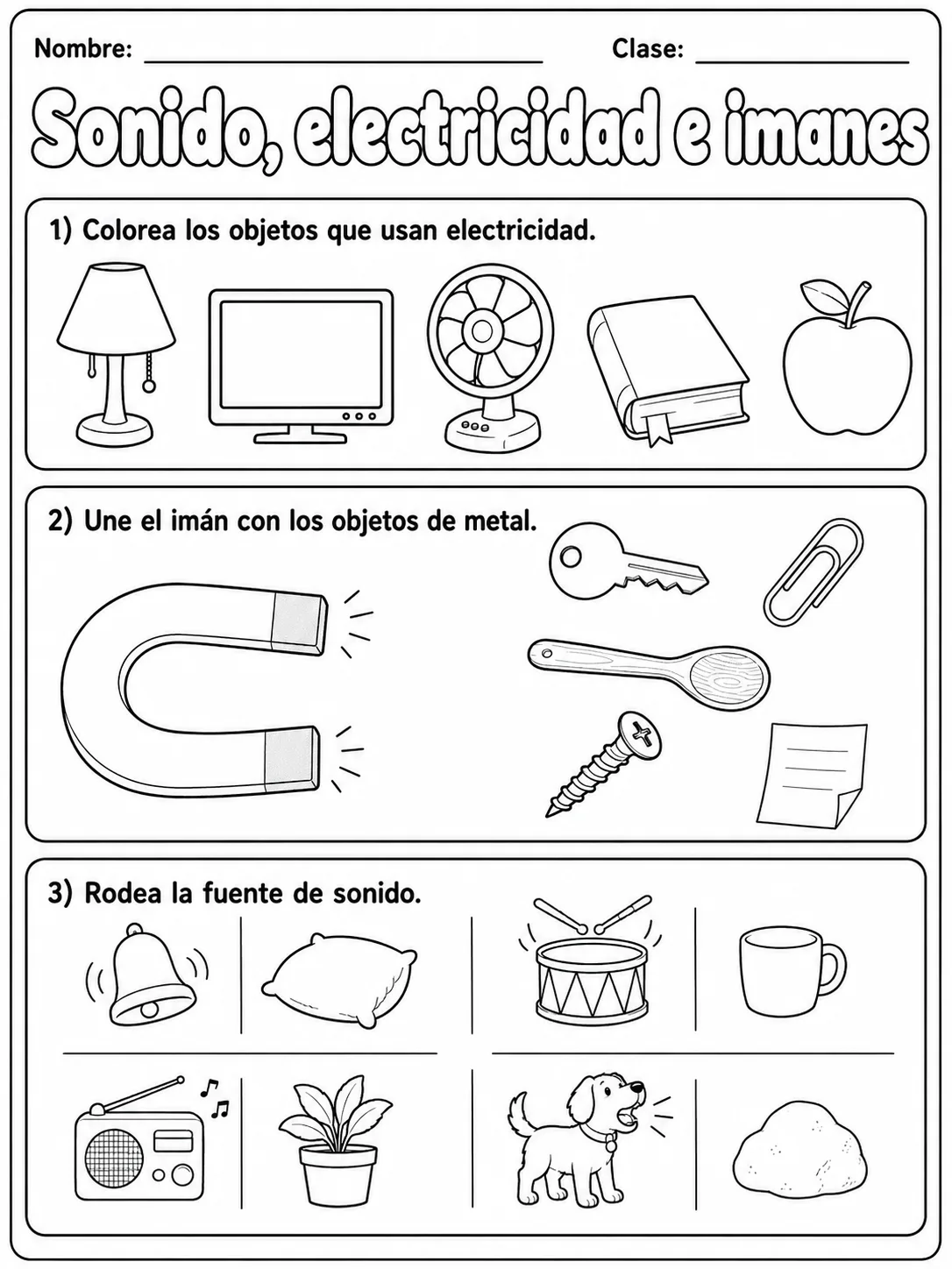 3.º grado - ciencias físicas - Paquete de fichas - Conjunto 5 página 6 vista previa imprimible