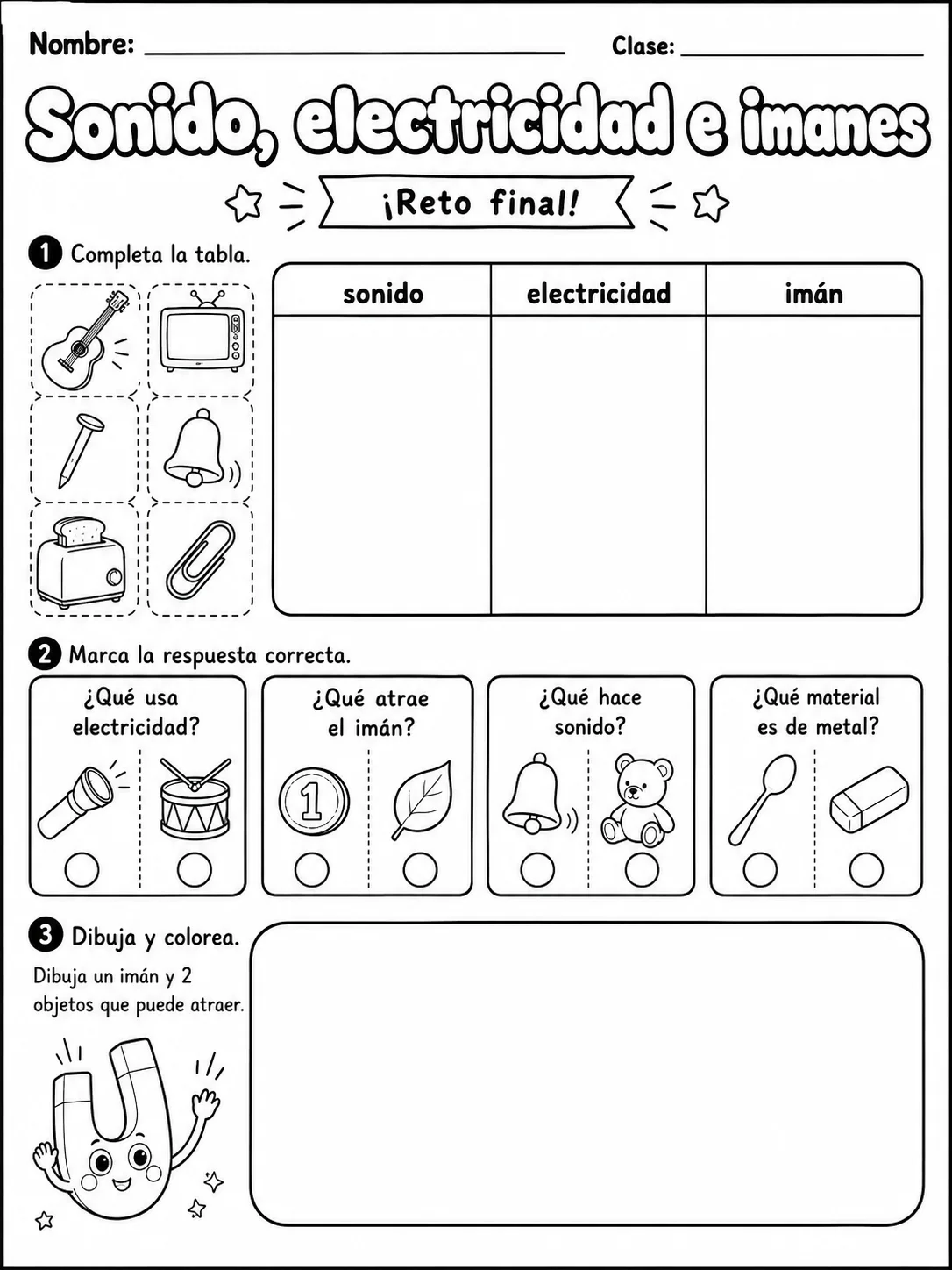 3.º grado - ciencias físicas - Paquete de fichas - Conjunto 5 página 10 vista previa imprimible