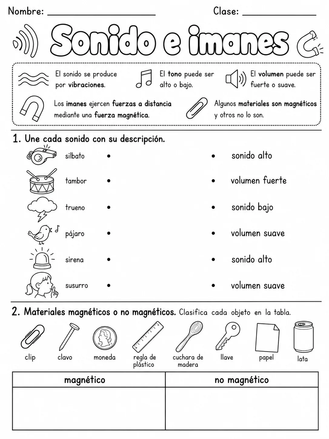 3.º grado - ciencias físicas - Paquete de fichas - Conjunto 6 página 2 vista previa imprimible