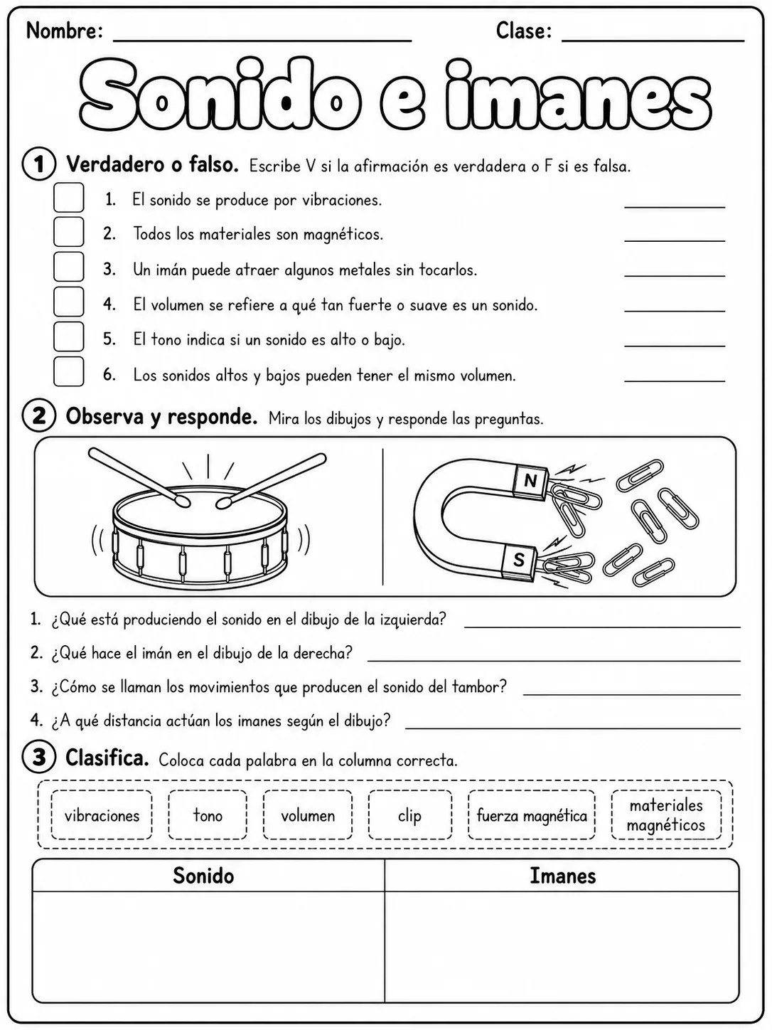 3.º grado - ciencias físicas - Paquete de fichas - Conjunto 6 página 4 vista previa imprimible