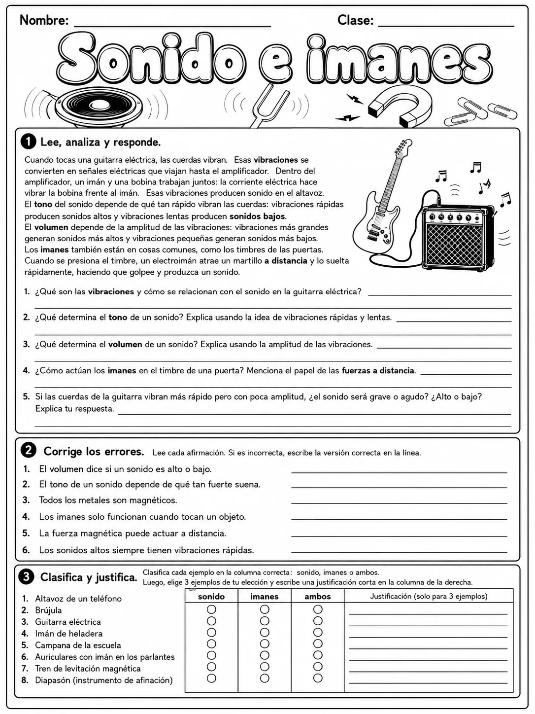 3.º grado - ciencias físicas - Paquete de fichas - Conjunto 6 página 9 vista previa imprimible