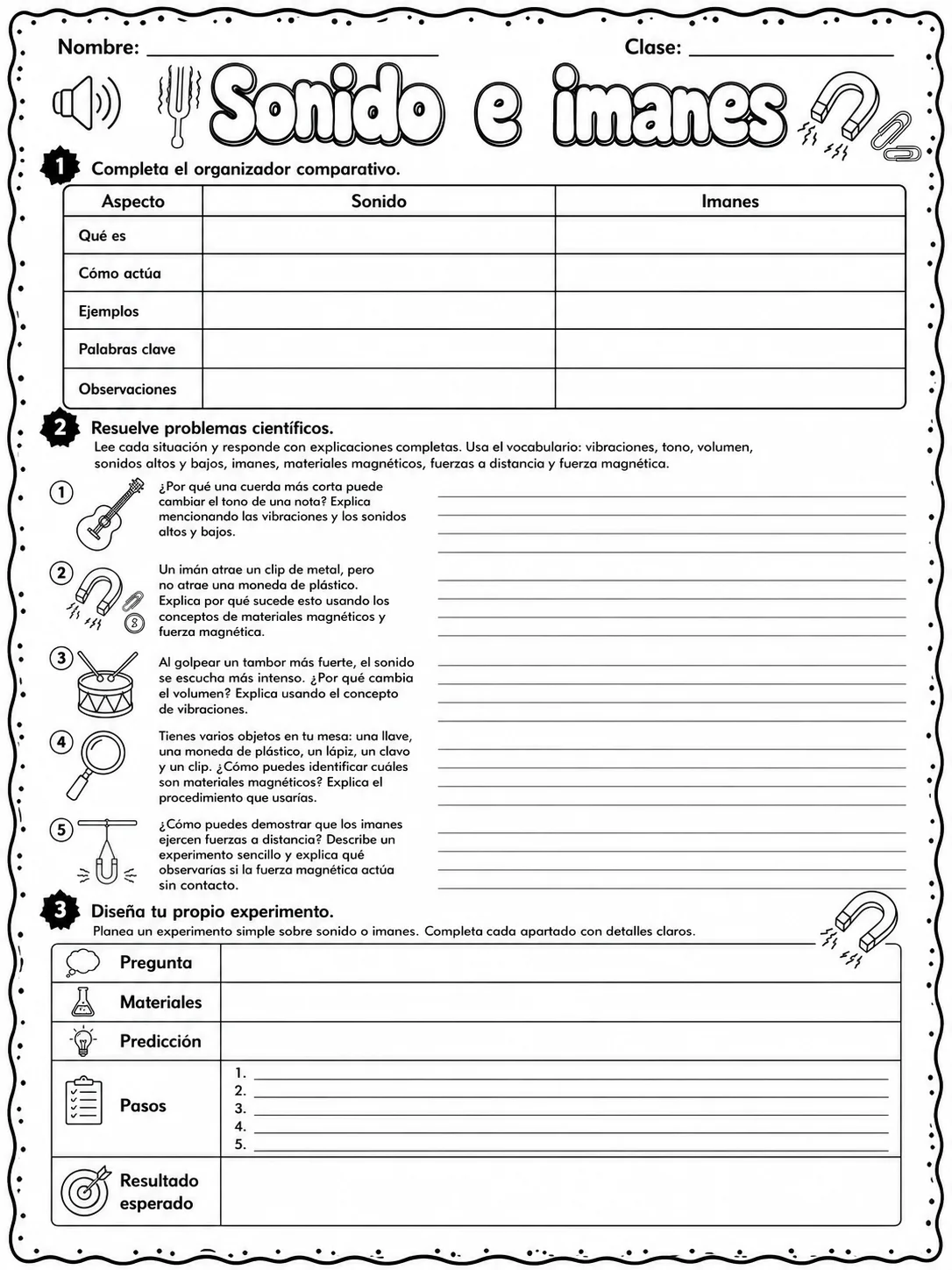 3.º grado - ciencias físicas - Paquete de fichas - Conjunto 6 página 10 vista previa imprimible