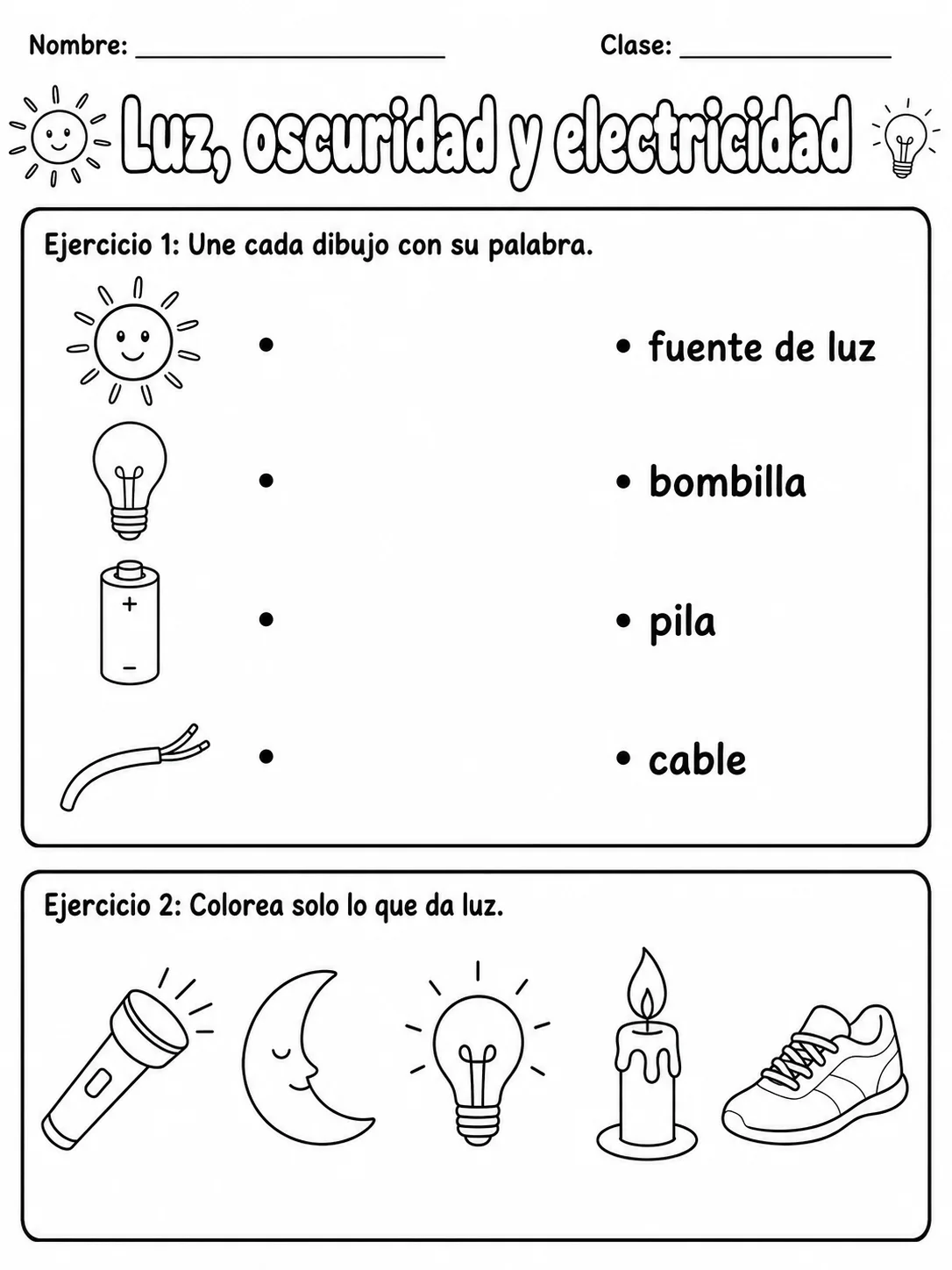 3.º grado - ciencias físicas - Paquete de fichas página 2 vista previa imprimible