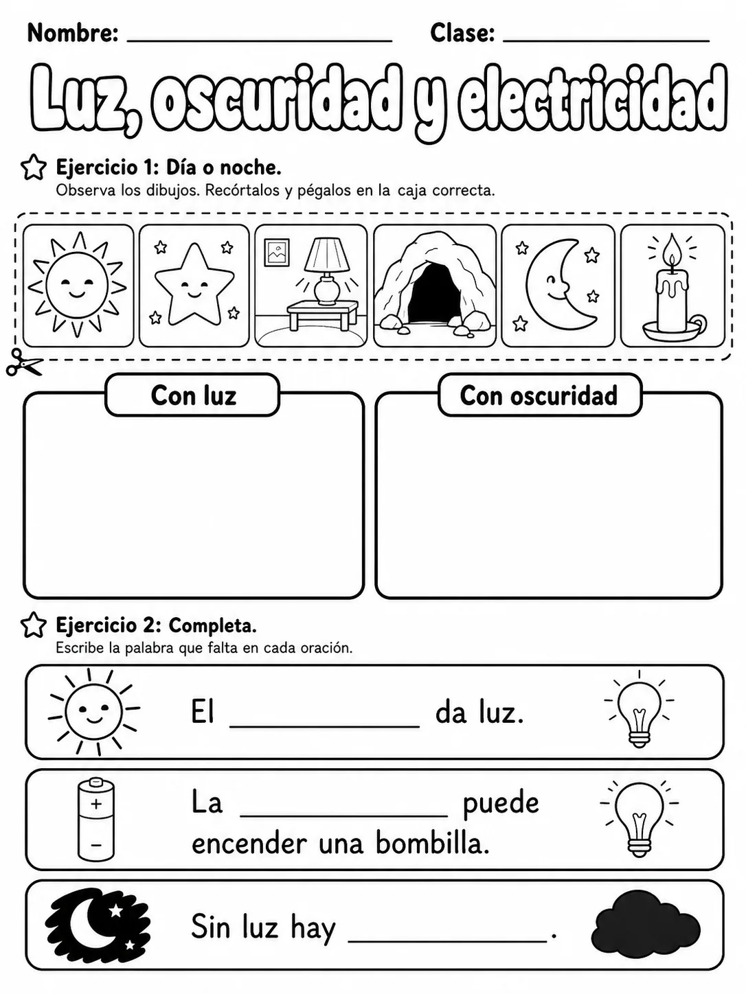 3.º grado - ciencias físicas - Paquete de fichas página 3 vista previa imprimible