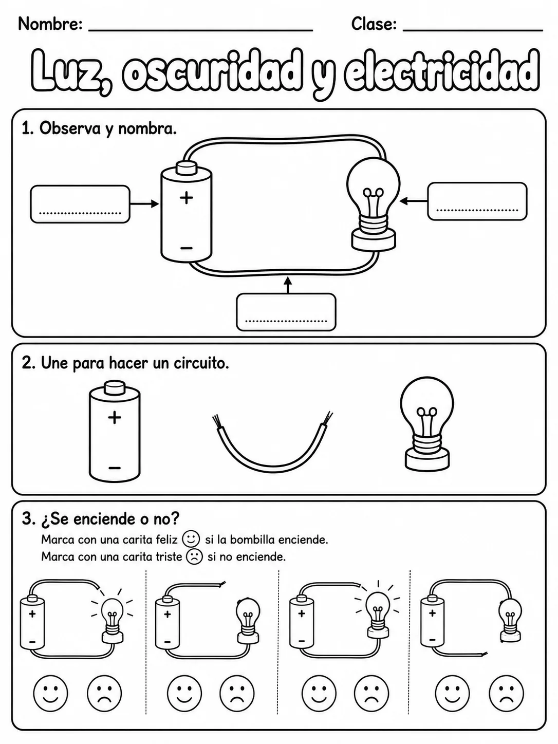 3.º grado - ciencias físicas - Paquete de fichas página 5 vista previa imprimible