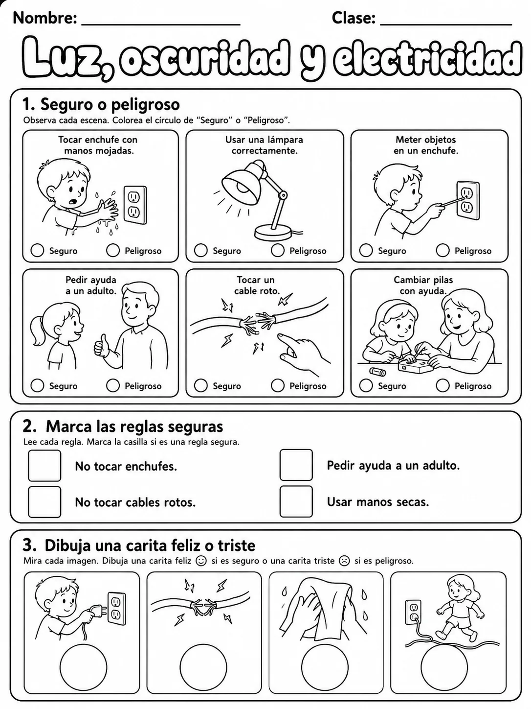 3.º grado - ciencias físicas - Paquete de fichas página 6 vista previa imprimible